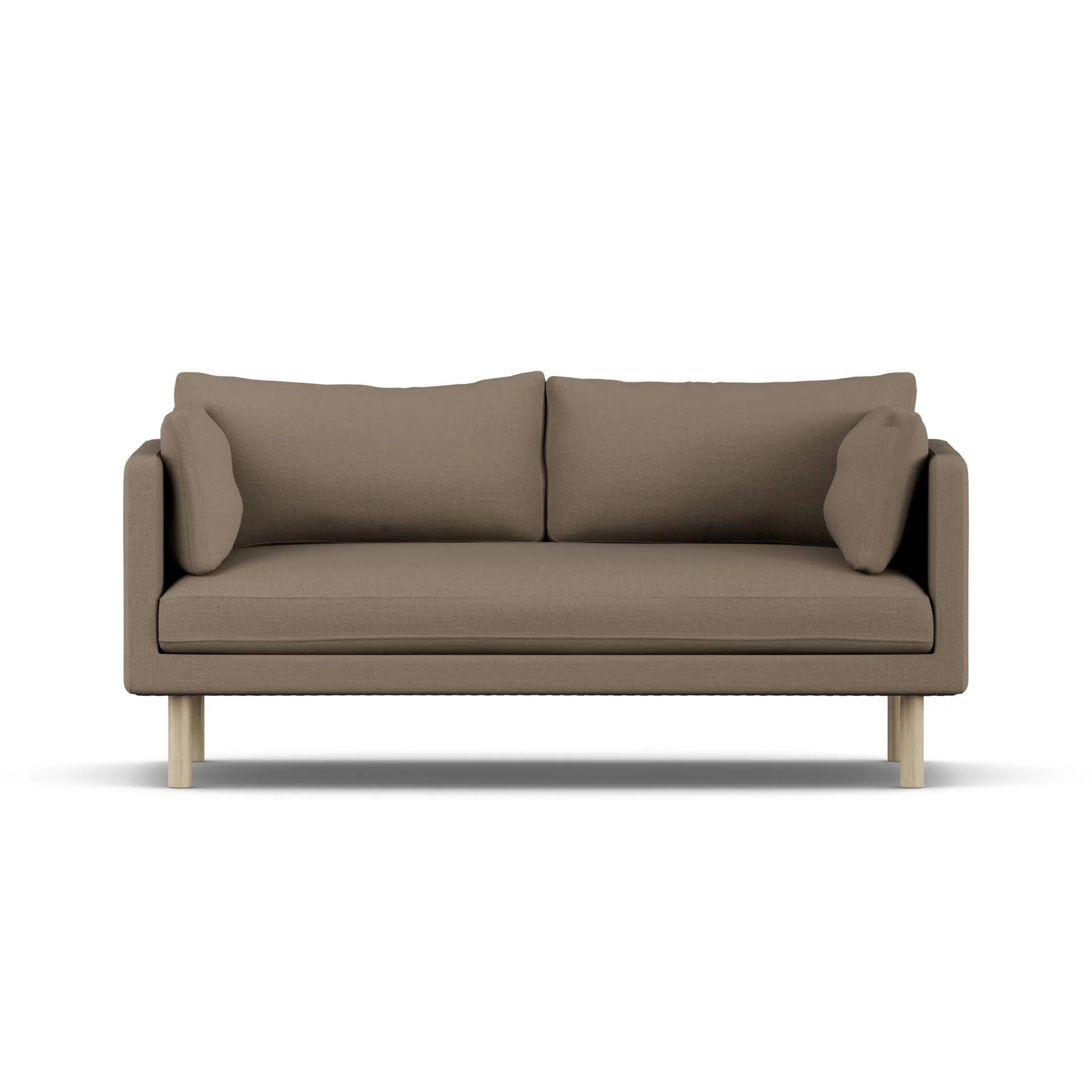 Linnevik Sofa, Same Mole 6674-Eiche weiß geölt, 2-sitzig, ohne Volant 1898