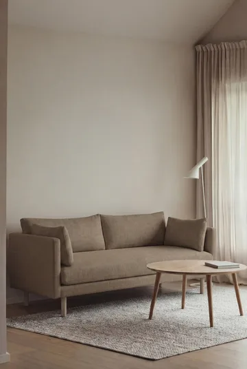 Linnevik Sofa - Same Mole 6674-Eiche weiß geölt, 2-sitzig, ohne Volant - 1898