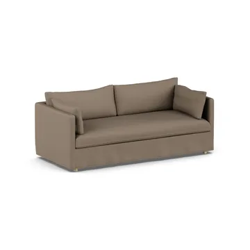 Linnevik Sofa - Same Mole 6674-Eiche weiß geölt, 3-sitzig, mit Volant - 1898