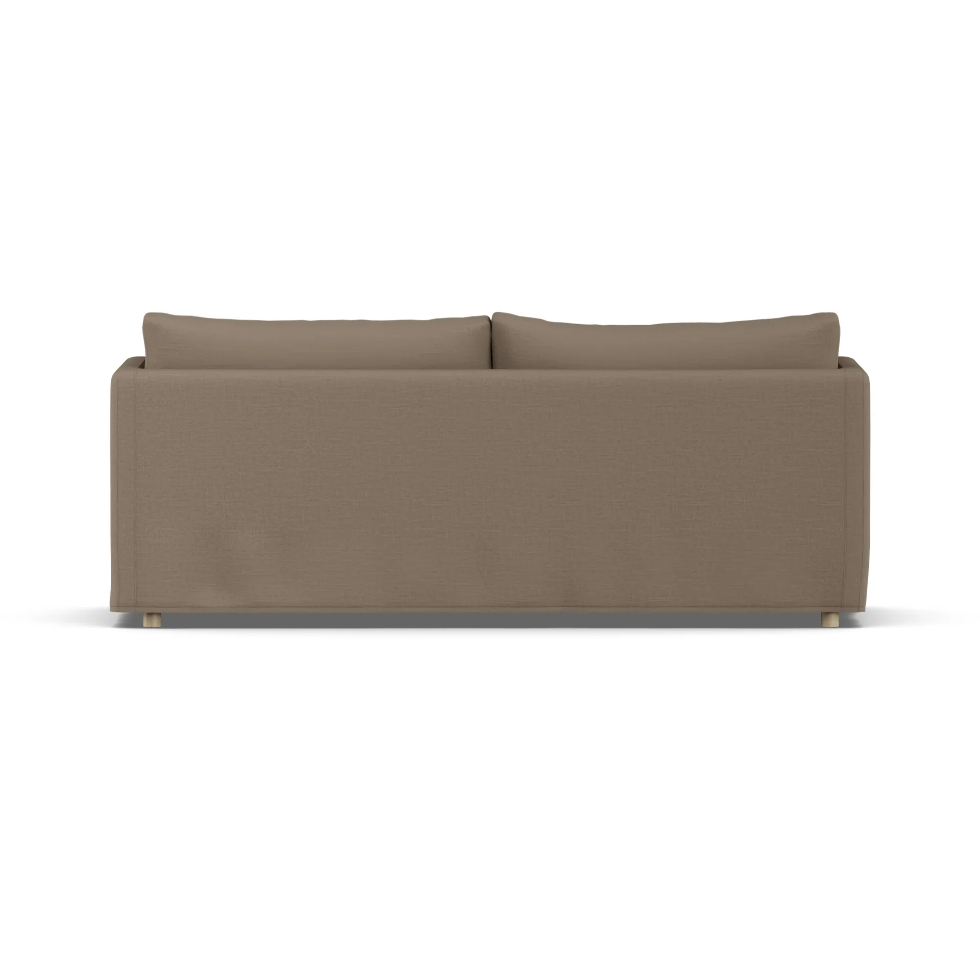 Linnevik Sofa, Same Mole 6674-Eiche weiß geölt, 3-sitzig, mit Volant 1898