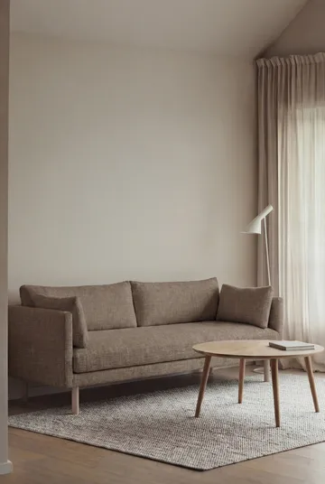 Linnevik Sofa - Same Mole 6674-Eiche weiß geölt, 3-sitzig, ohne Volant - 1898