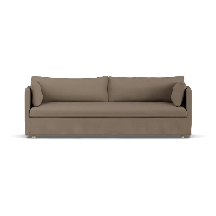 Linnevik Sofa - Same Mole 6674-Eiche weiß geölt, 4-sitzig, mit Volant - 1898