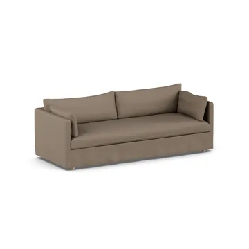 Linnevik Sofa - Same Mole 6674-Eiche weiß geölt, 4-sitzig, mit Volant - 1898