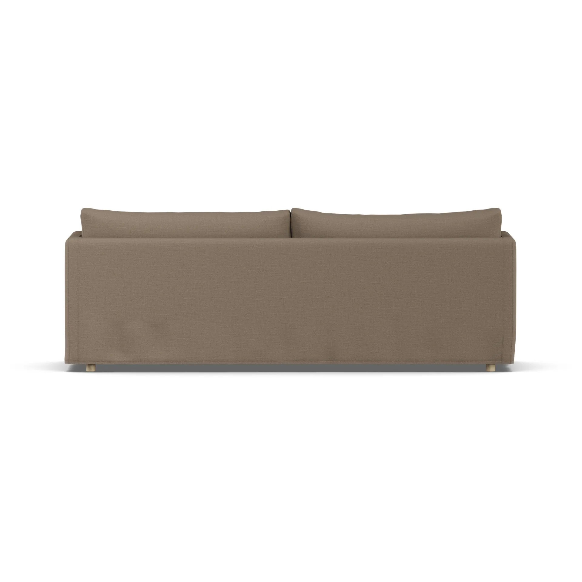 Linnevik Sofa, Same Mole 6674-Eiche weiß geölt, 4-sitzig, mit Volant 1898
