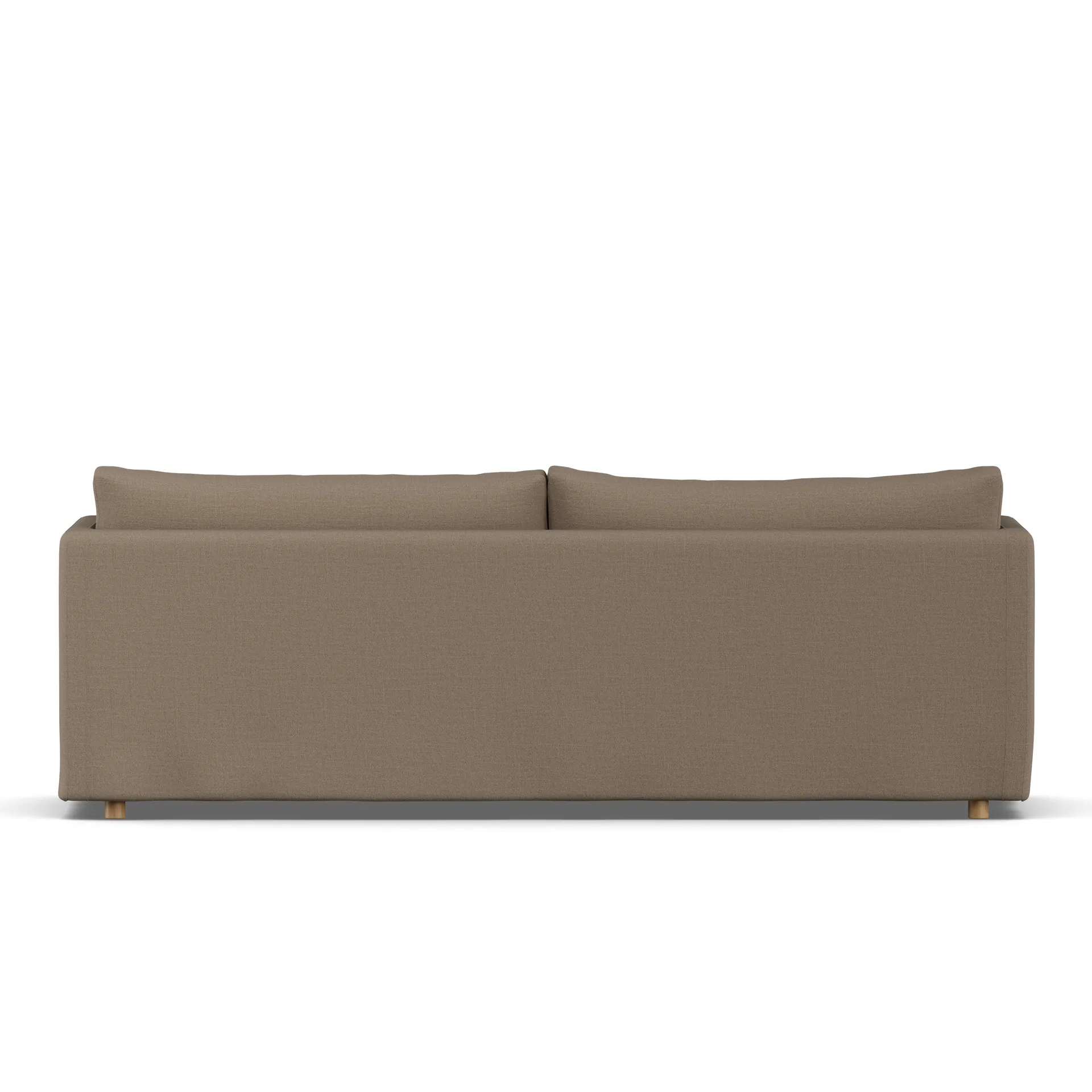 Linnevik Sofa, Same Mole 6674-Eiche weiß geölt, 4-sitzig, mit Volant 1898