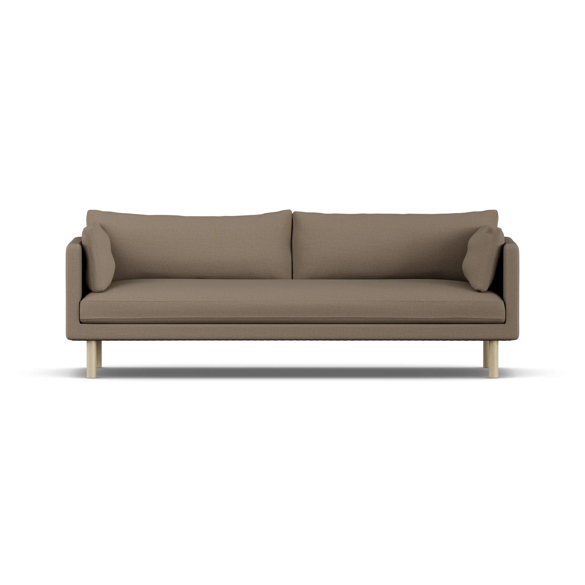 Linnevik Sofa, Same Mole 6674-Eiche weiß geölt, 4-sitzig, ohne Volant 1898