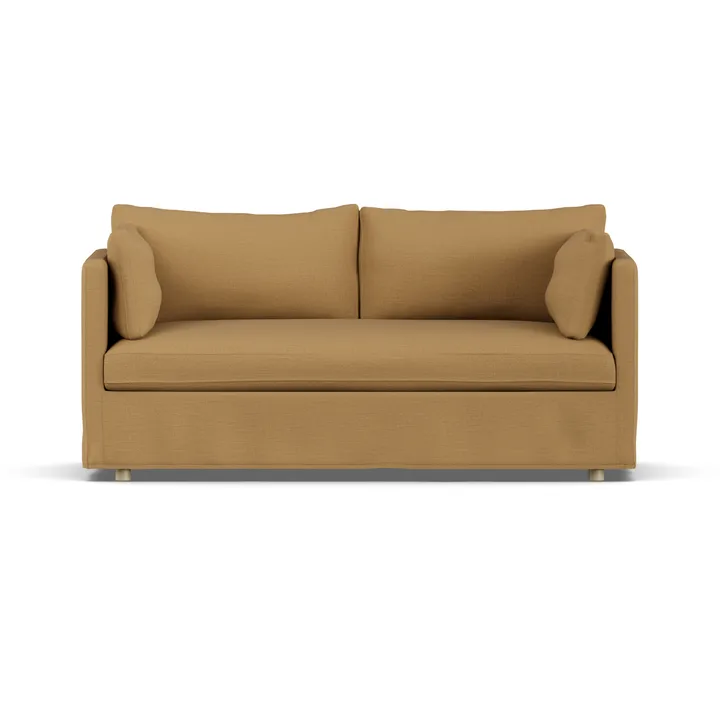Linnevik Sofa - Same Ochre 6676-Eiche weiß geölt, 2-sitzig, mit Volant - 1898