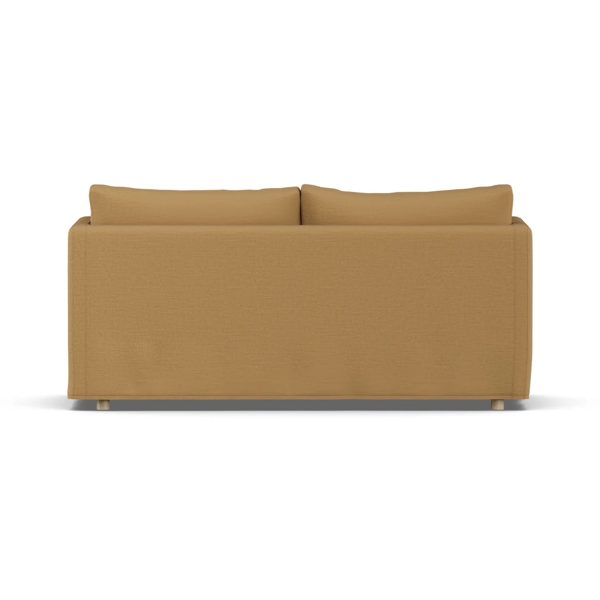 Linnevik Sofa, Same Ochre 6676-Eiche weiß geölt, 2-sitzig, mit Volant 1898