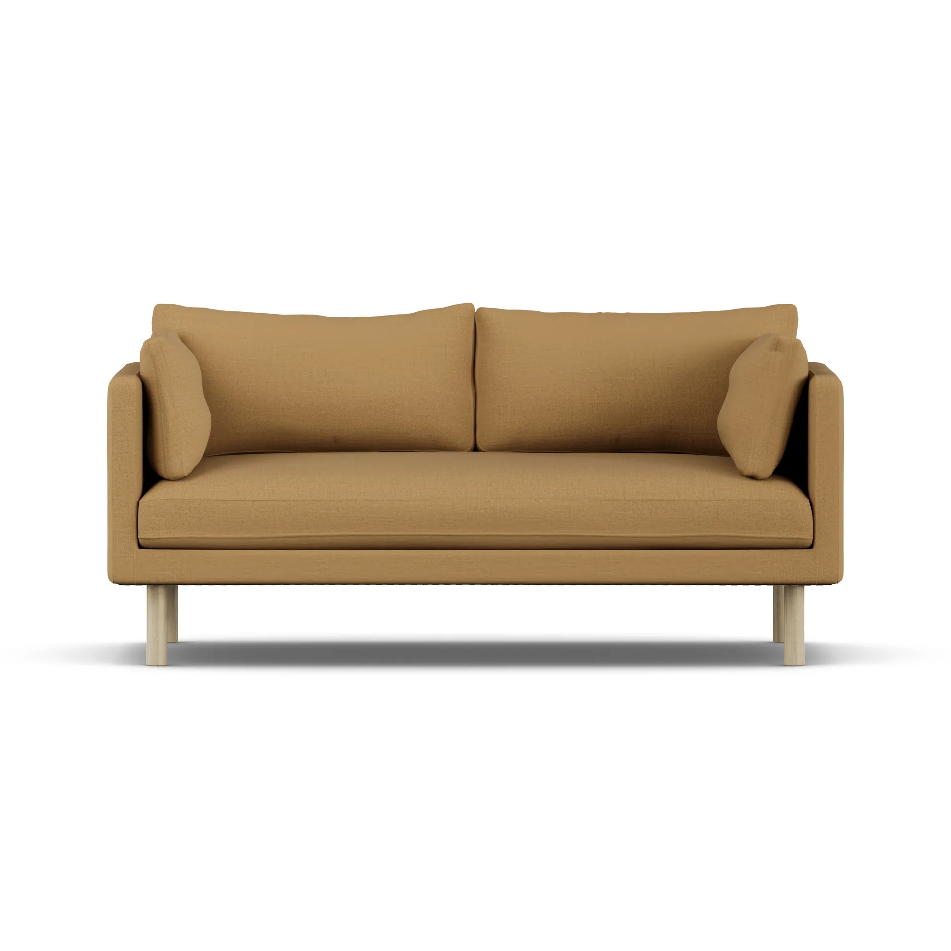 Linnevik Sofa, Same Ochre 6676-Eiche weiß geölt, 2-sitzig, ohne Volant 1898