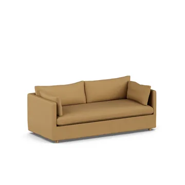 Linnevik Sofa - Same Ochre 6676-Eiche weiß geölt, 3-sitzig, mit Volant - 1898