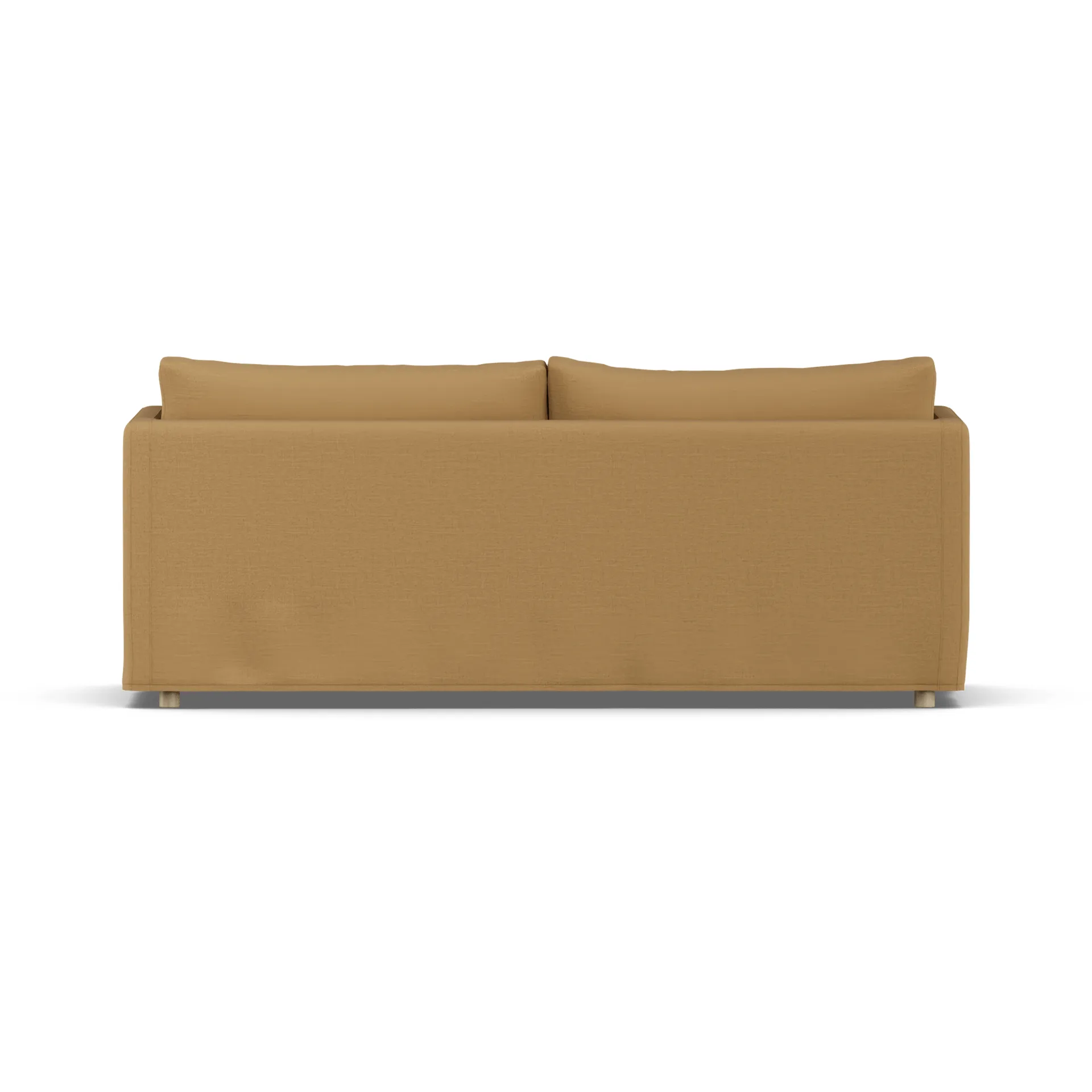 Linnevik Sofa, Same Ochre 6676-Eiche weiß geölt, 3-sitzig, mit Volant 1898