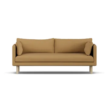 Linnevik Sofa - Same Ochre 6676-Eiche weiß geölt, 3-sitzig, ohne Volant - 1898