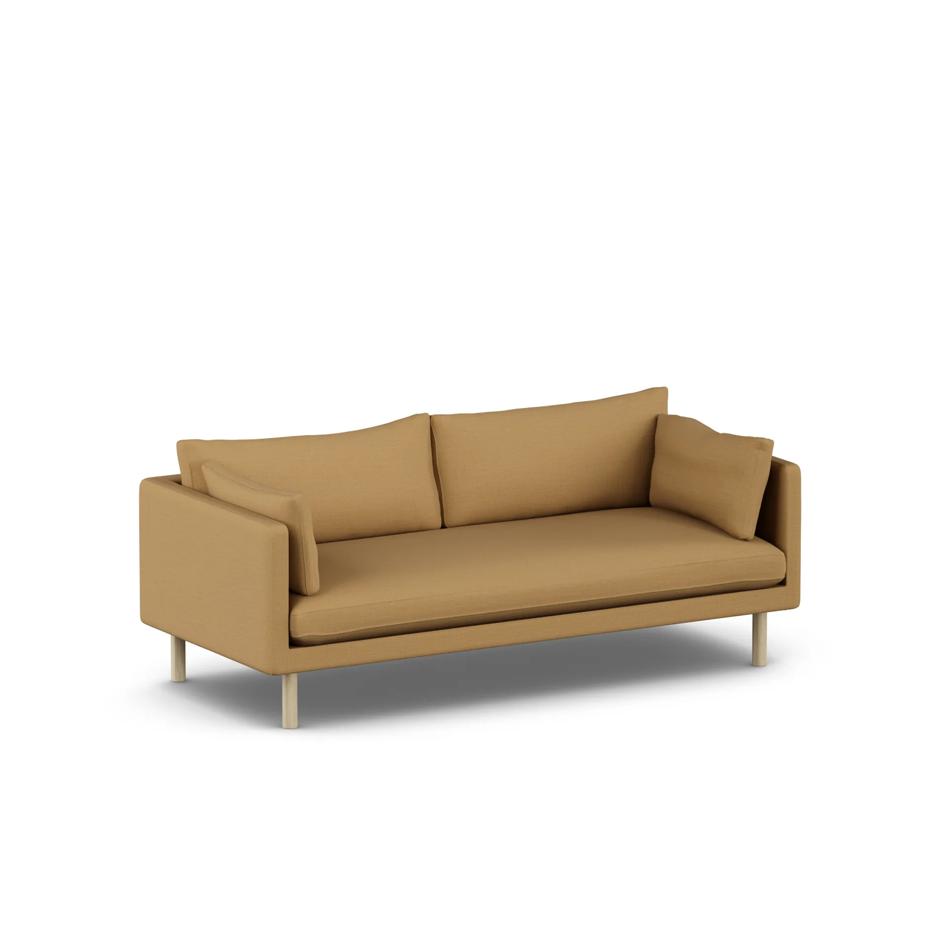 Linnevik Sofa, Same Ochre 6676-Eiche weiß geölt, 3-sitzig 1898