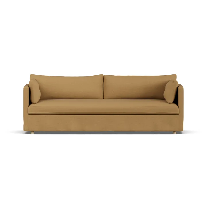 Linnevik Sofa - Same Ochre 6676-Eiche weiß geölt, 4-sitzig, mit Volant - 1898
