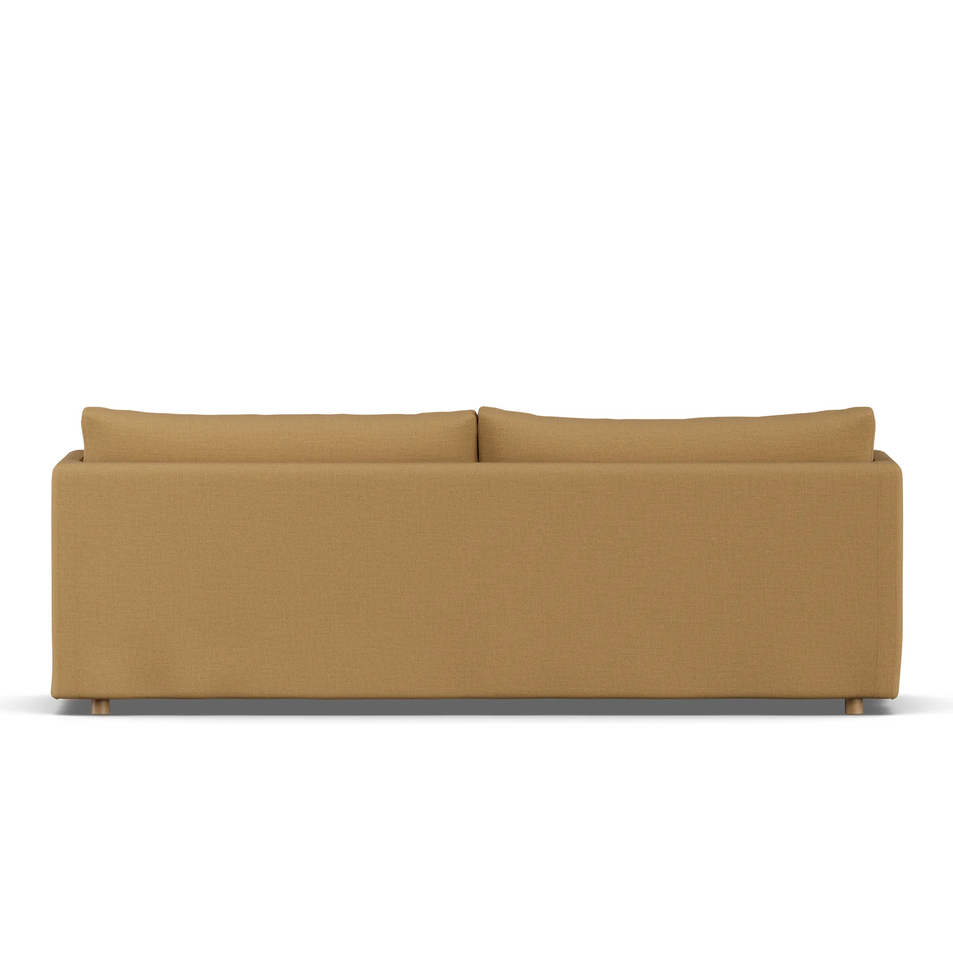 Linnevik Sofa, Same Ochre 6676-Eiche weiß geölt, 4-sitzig, mit Volant 1898