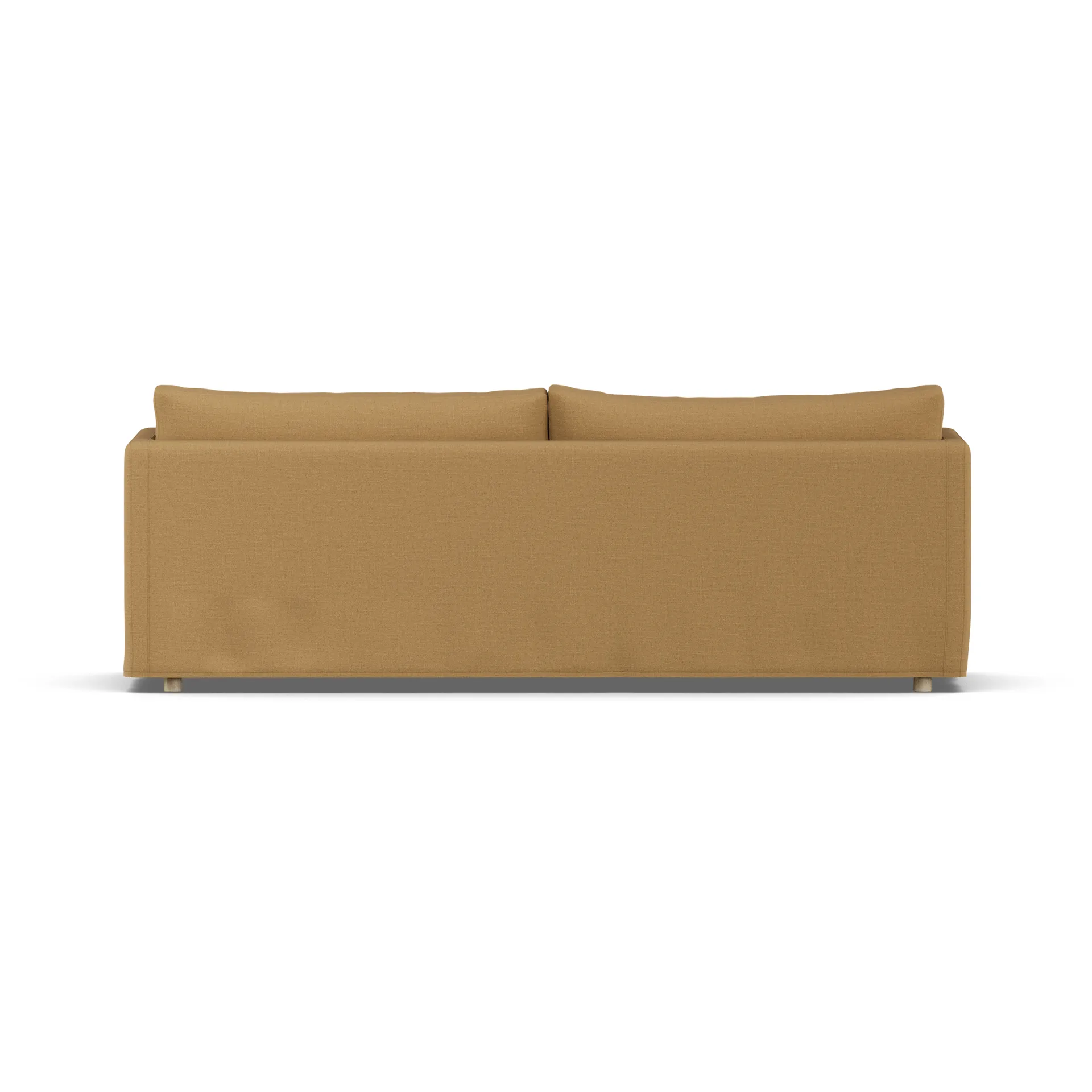Linnevik Sofa, Same Ochre 6676-Eiche weiß geölt, 4-sitzig, mit Volant 1898