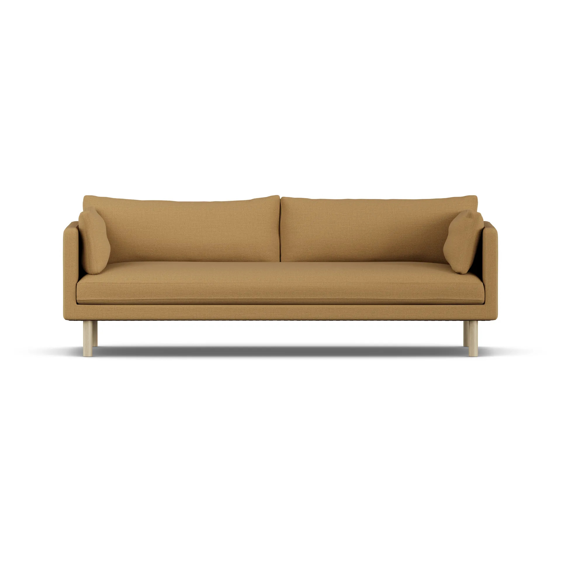 Linnevik Sofa, Same Ochre 6676-Eiche weiß geölt, 4-sitzig, ohne Volant 1898