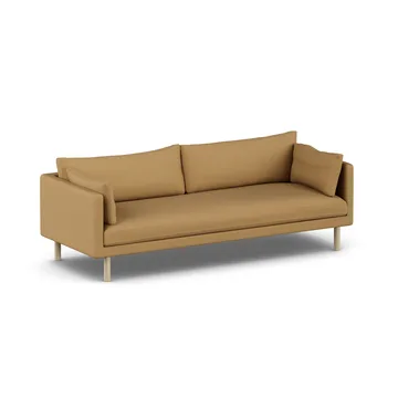 Linnevik Sofa - Same Ochre 6676-Eiche weiß geölt, 4-sitzig, ohne Volant - 1898