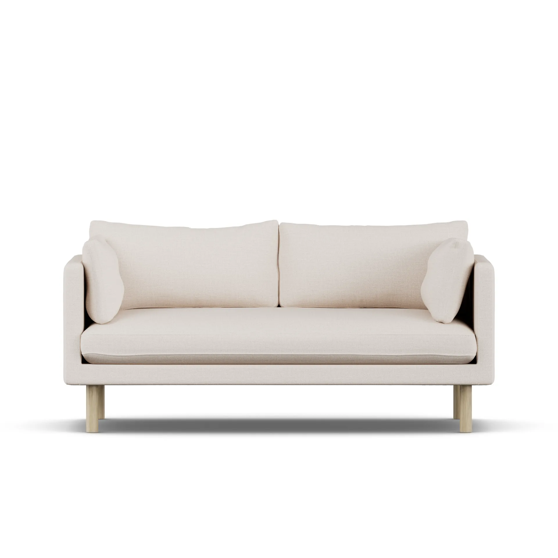 Linnevik Sofa, Same Off White 6671-Eiche weiß geölt, 2-sitzig 1898