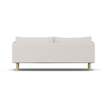 Linnevik Sofa - Same Off White 6671-Eiche weiß geölt, 3-sitzig, ohne Volant - 1898