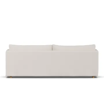 Linnevik Sofa - Same Off White 6671-Eiche weiß geölt, 4-sitzig, mit Volant - 1898