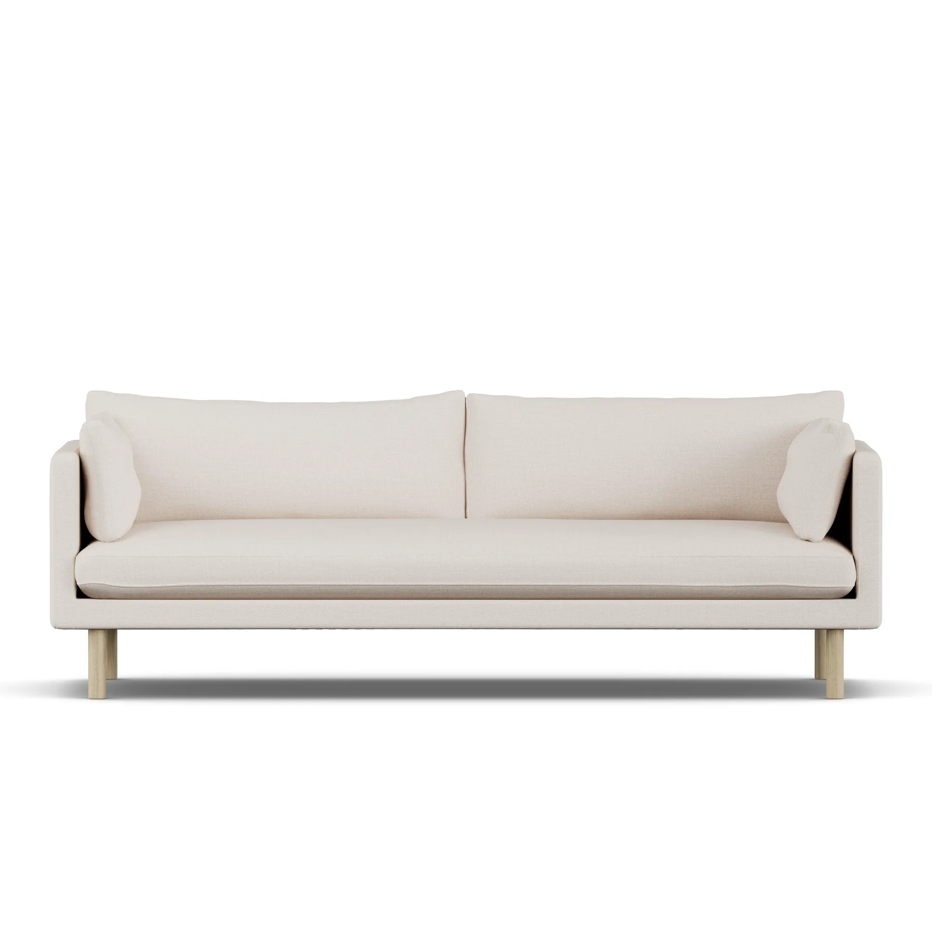 Linnevik Sofa, Same Off White 6671-Eiche weiß geölt, 4-sitzig 1898