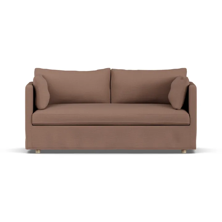 Linnevik Sofa - Same Rust 6675-Eiche weiß geölt, 2-sitzig, mit Volant - 1898