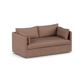Linnevik Sofa - Same Rust 6675-Eiche weiß geölt, 2-sitzig, mit Volant - 1898