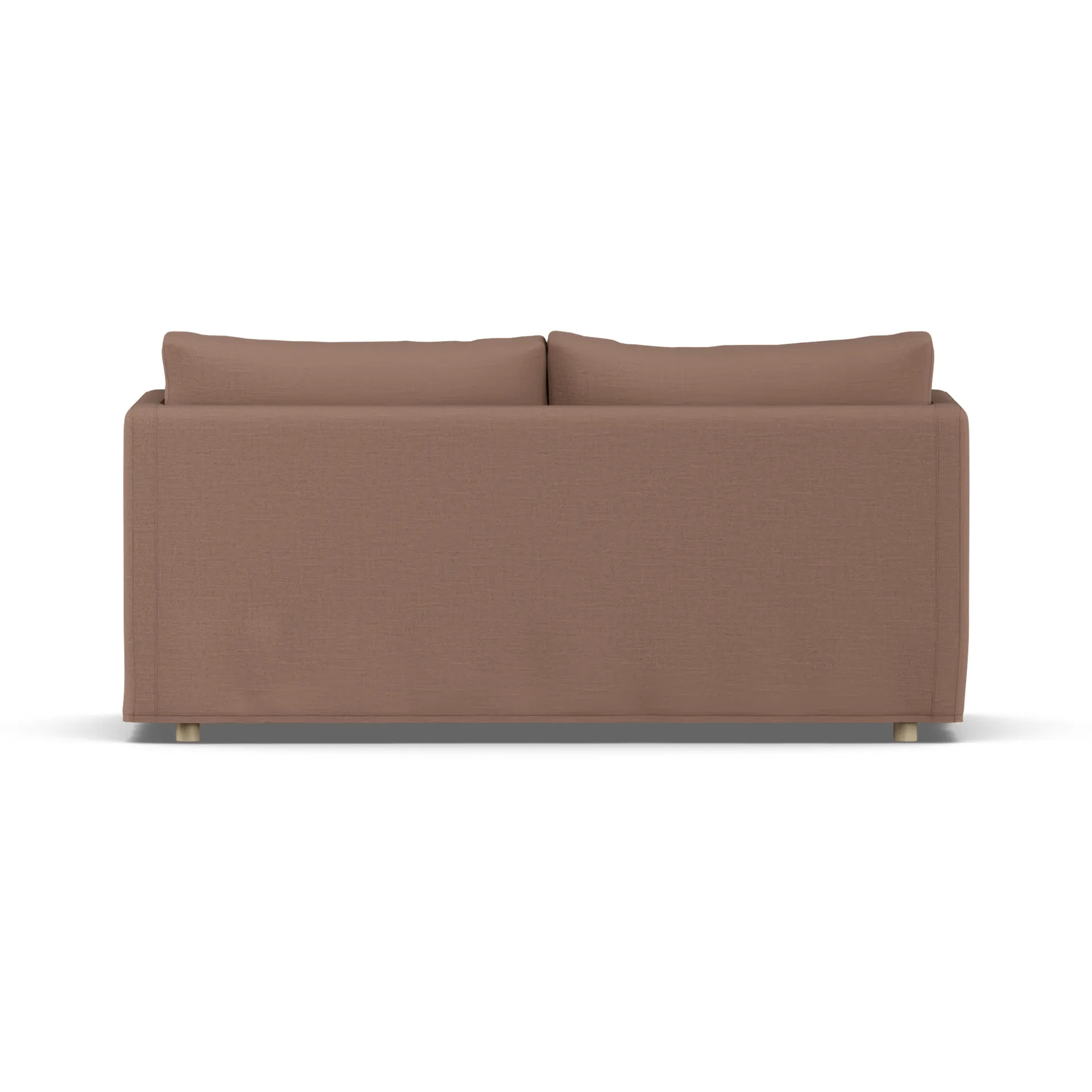 Linnevik Sofa, Same Rust 6675-Eiche weiß geölt, 2-sitzig, mit Volant 1898