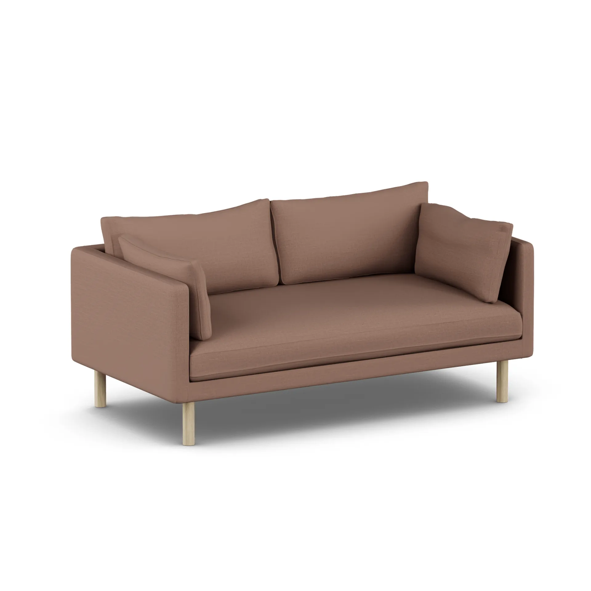 Linnevik Sofa, Same Rust 6675-Eiche weiß geölt, 2-sitzig, ohne Volant 1898