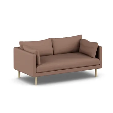 Linnevik Sofa - Same Rust 6675-Eiche weiß geölt, 2-sitzig, ohne Volant - 1898