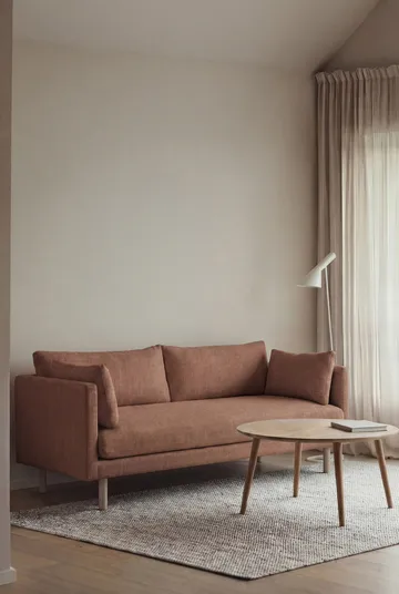 Linnevik Sofa - Same Rust 6675-Eiche weiß geölt, 2-sitzig, ohne Volant - 1898