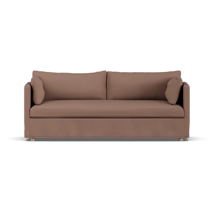 Linnevik Sofa - Same Rust 6675-Eiche weiß geölt, 3-sitzig, mit Volant - 1898