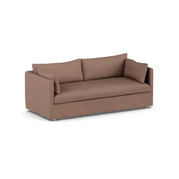 Linnevik Sofa - Same Rust 6675-Eiche weiß geölt, 3-sitzig, mit Volant - 1898