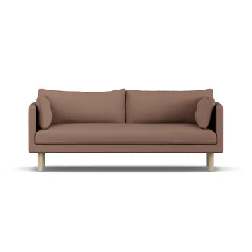 Linnevik Sofa - Same Rust 6675-Eiche weiß geölt, 3-sitzig, ohne Volant - 1898