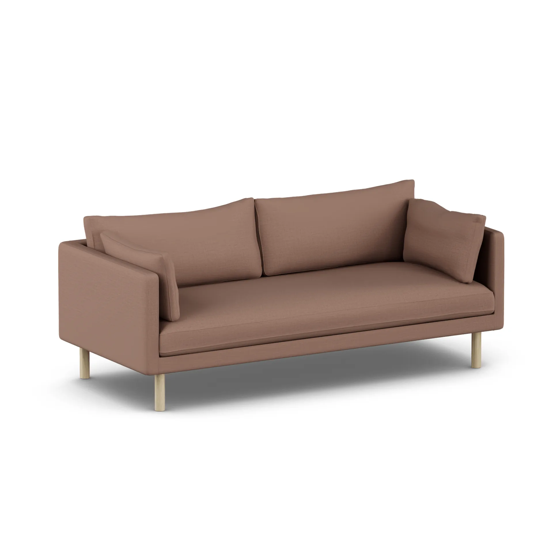 Linnevik Sofa, Same Rust 6675-Eiche weiß geölt, 3-sitzig, ohne Volant 1898