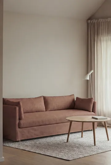 Linnevik Sofa - Same Rust 6675-Eiche weiß geölt, 4-sitzig, mit Volant - 1898