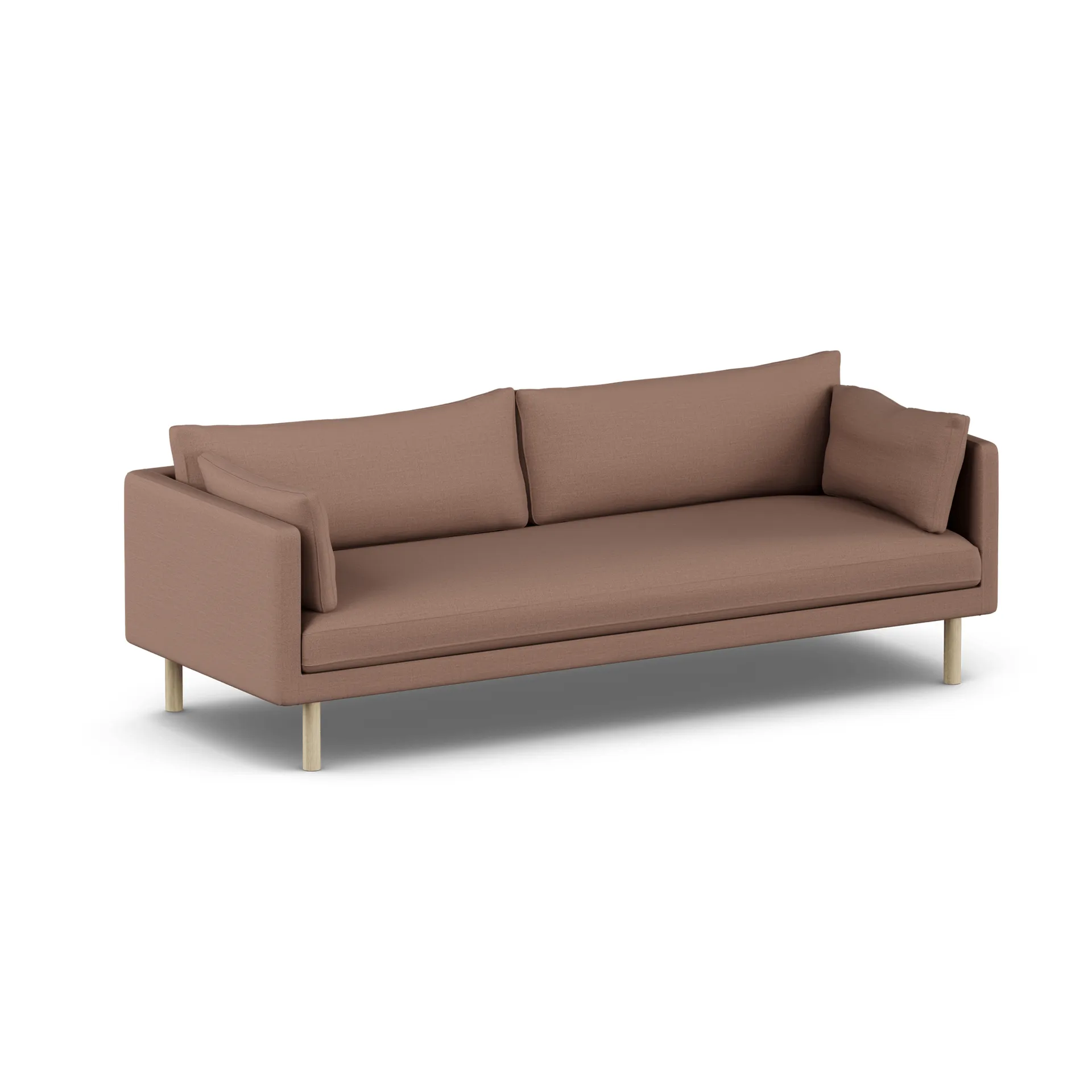 Linnevik Sofa, Same Rust 6675-Eiche weiß geölt, 4-sitzig, ohne Volant 1898