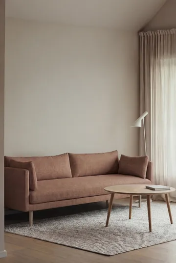 Linnevik Sofa - Same Rust 6675-Eiche weiß geölt, 4-sitzig, ohne Volant - 1898