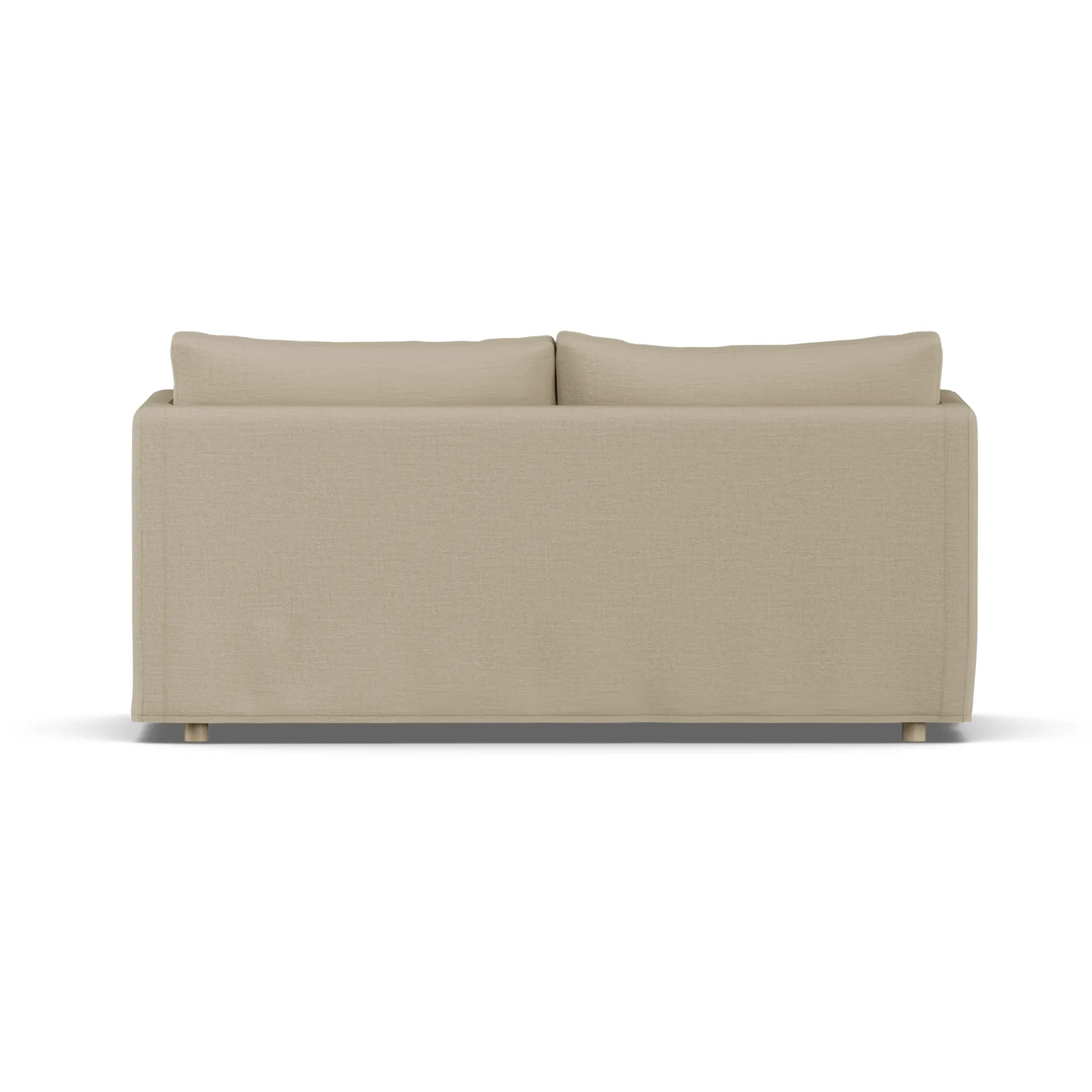 Linnevik Sofa, Same Sand 6672-Eiche weiß geölt, 2-sitzig, mit Volant 1898