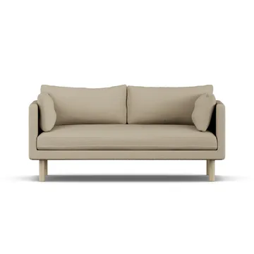 Linnevik Sofa - Same Sand 6672-Eiche weiß geölt, 2-sitzig, ohne Volant - 1898