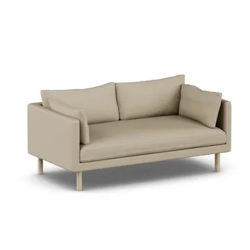 Linnevik Sofa - Same Sand 6672-Eiche weiß geölt, 2-sitzig, ohne Volant - 1898