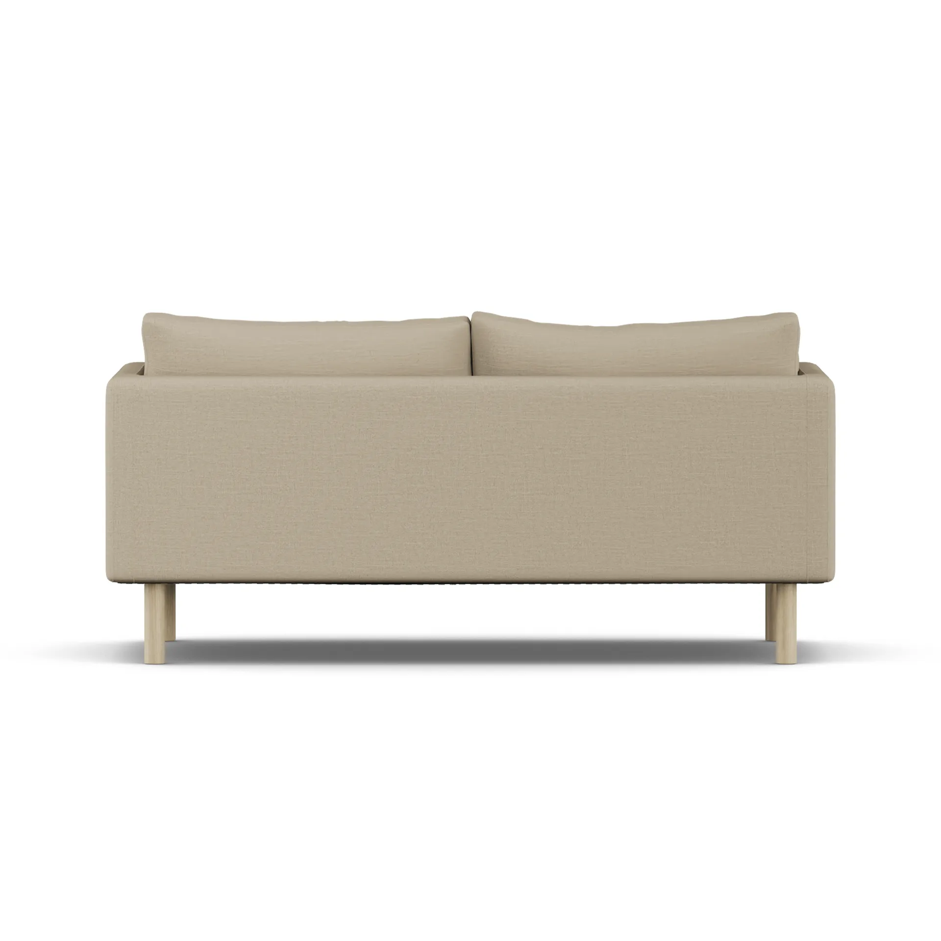 Linnevik Sofa, Same Sand 6672-Eiche weiß geölt, 2-sitzig, ohne Volant 1898
