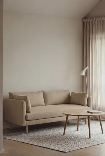 Linnevik Sofa - Same Sand 6672-Eiche weiß geölt, 2-sitzig, ohne Volant - 1898