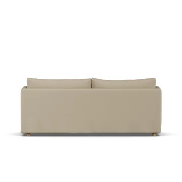 Linnevik Sofa - Same Sand 6672-Eiche weiß geölt, 3-sitzig, mit Volant - 1898