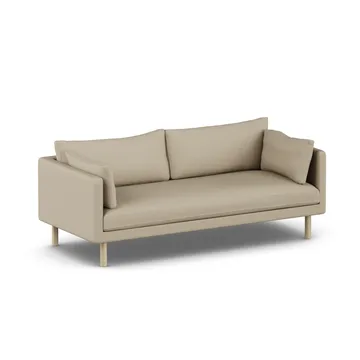 Linnevik Sofa - Same Sand 6672-Eiche weiß geölt, 3-sitzig, ohne Volant - 1898