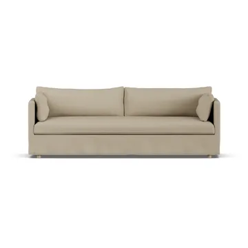 Linnevik Sofa - Same Sand 6672-Eiche weiß geölt, 4-sitzig, mit Volant - 1898