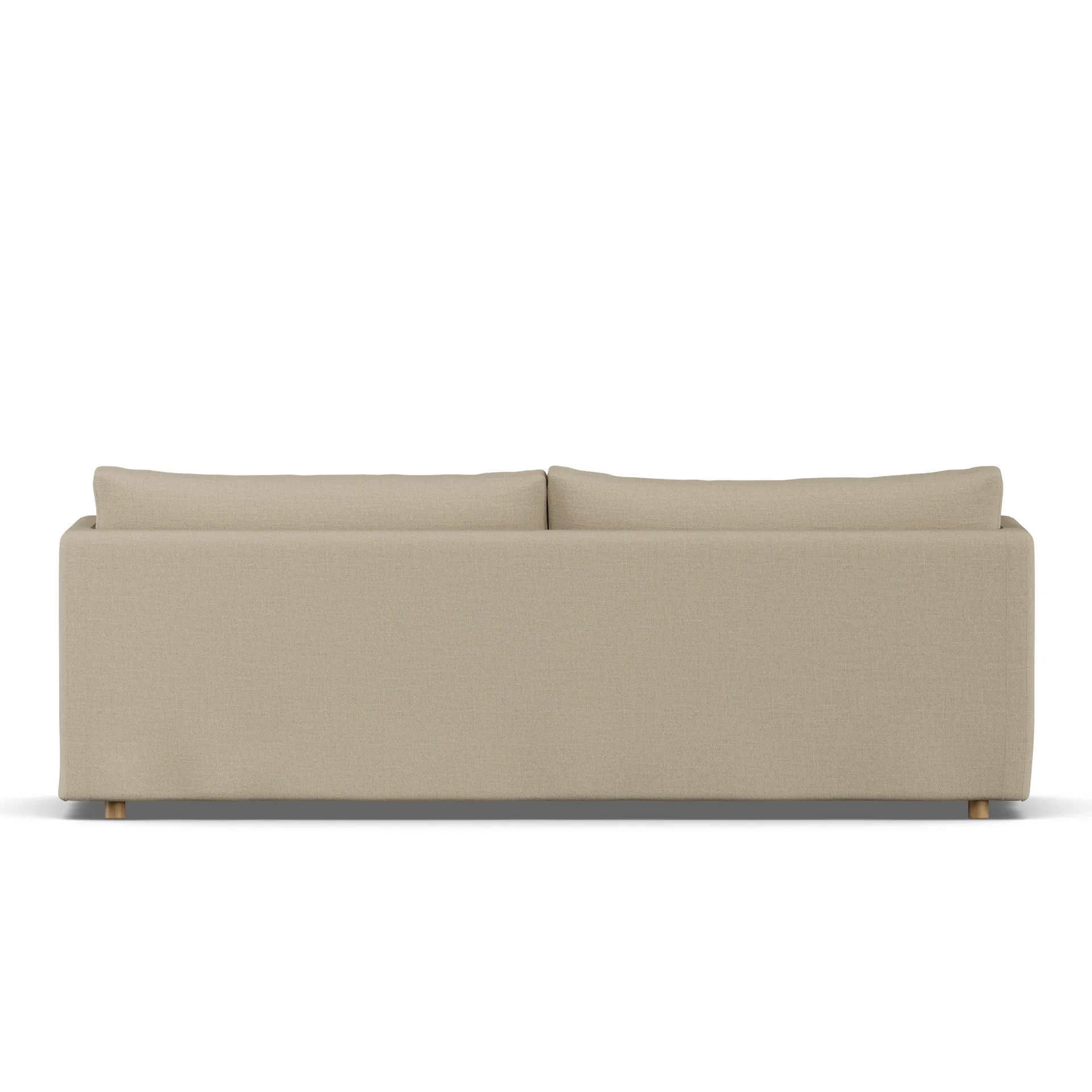 Linnevik Sofa, Same Sand 6672-Eiche weiß geölt, 4-sitzig, mit Volant 1898