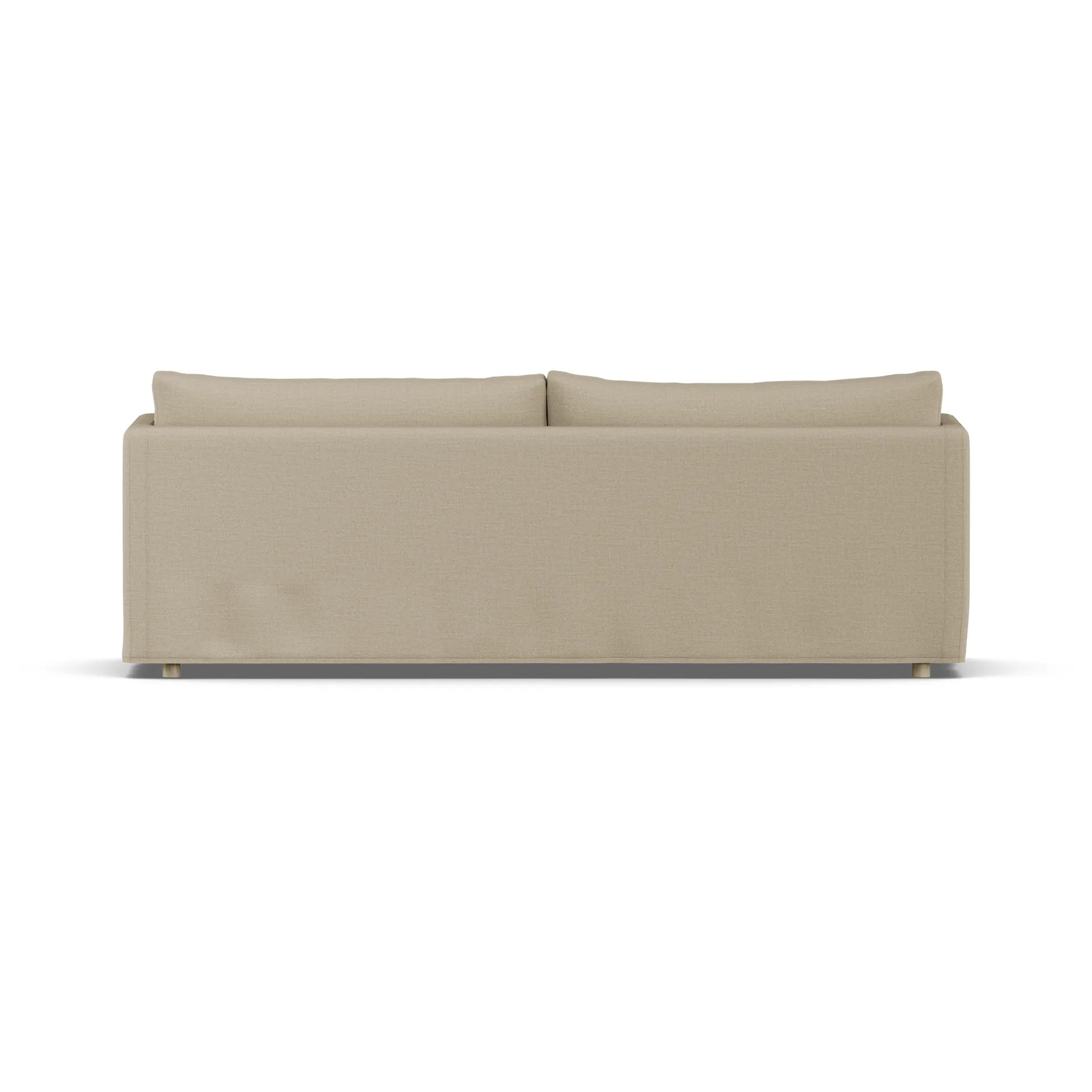 Linnevik Sofa, Same Sand 6672-Eiche weiß geölt, 4-sitzig, mit Volant 1898