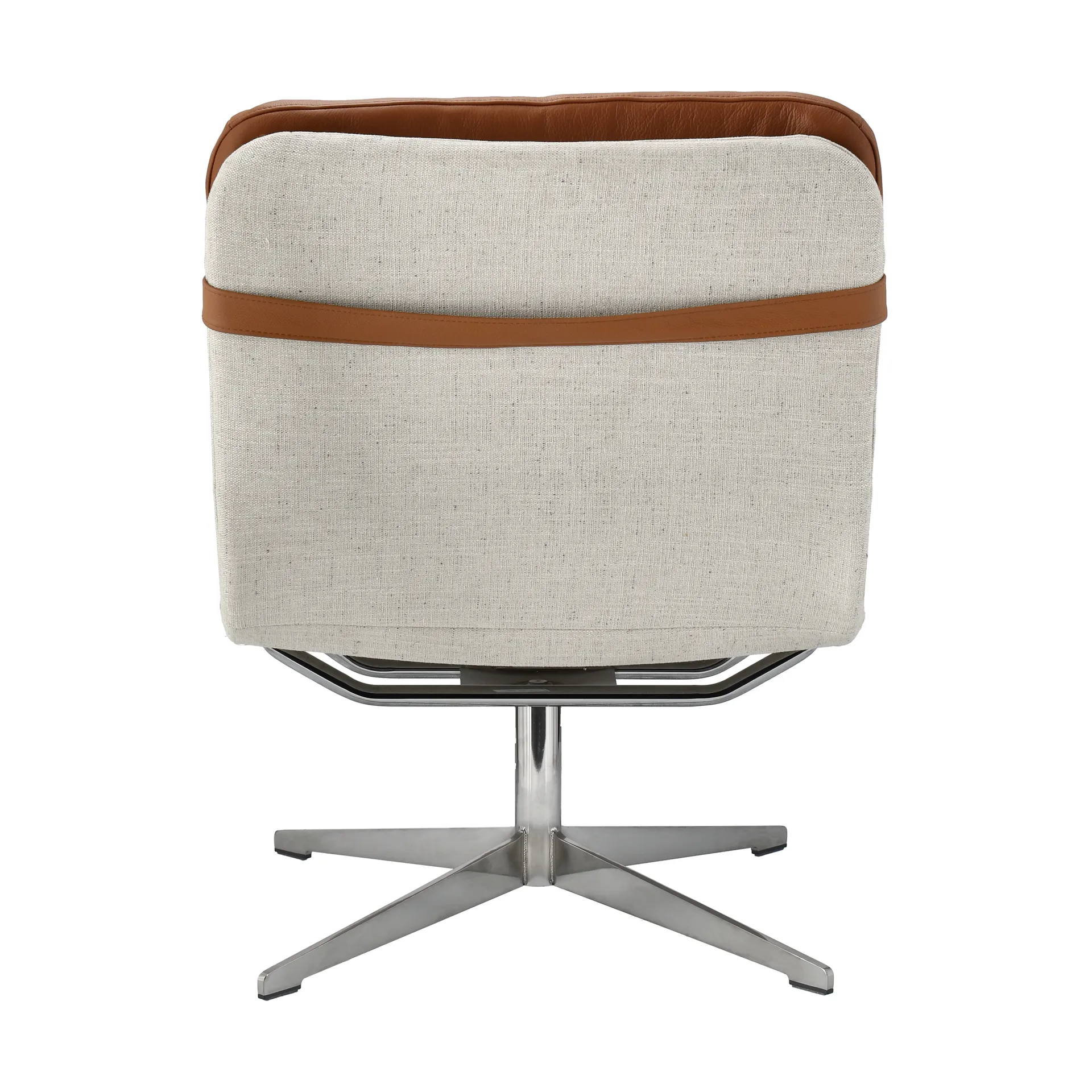 Loholm Sessel mit Drehfunktion, Cognac Leder-Bern Beige 0341 1898
